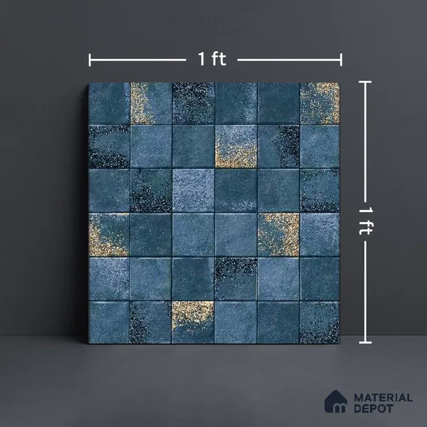Mosaic Wall & Floor Tile TL 09173 C | Matte Finish 12 x 12 inch Ceramic Tile - 10 mm | Suitable For Kitchen, Bathroom, Bedroom & Office
