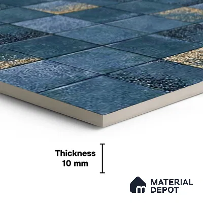 Mosaic Wall & Floor Tile TL 09173 C | Matte Finish 12 x 12 inch Ceramic Tile - 10 mm | Suitable For Kitchen, Bathroom, Bedroom & Office