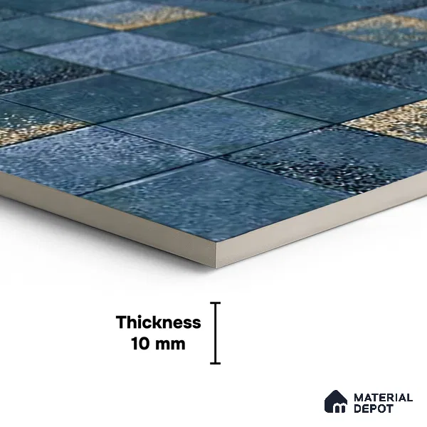 Mosaic Wall & Floor Tile TL 09173 C | Matte Finish 12 x 12 inch Ceramic Tile - 10 mm | Suitable For Kitchen, Bathroom, Bedroom & Office