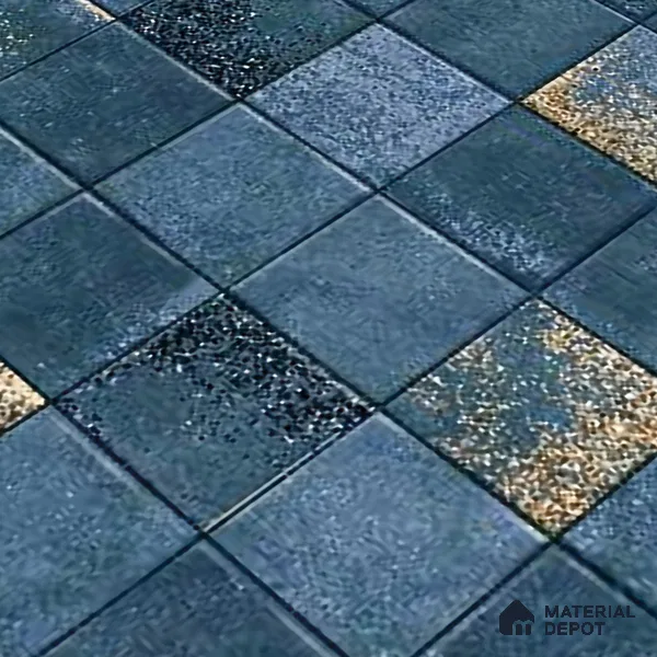 Mosaic Wall & Floor Tile TL 09173 C | Matte Finish 12 x 12 inch Ceramic Tile - 10 mm | Suitable For Kitchen, Bathroom, Bedroom & Office