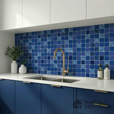 Mosaic Wall & Floor Tile TL 09173 | Matte Finish 12 x 12 inch Ceramic Tile - 10 mm | Suitable For Kitchen, Bathroom, Bedroom & Office