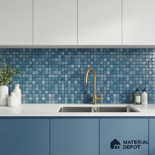 Mosaic Wall & Floor Tile TL 09174 C | Matte Finish 12 x 12 inch Ceramic Tile - 10 mm | Suitable For Kitchen, Bathroom, Bedroom & Office