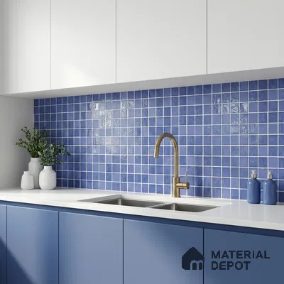 Mosaic Wall & Floor Tile TL 09174 | Matte Finish 12 x 12 inch Ceramic Tile - 10 mm | Suitable For Kitchen, Bathroom, Bedroom & Office