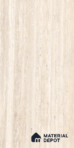 Marble Travertine Wall & Floor Tile TL 09207 Sand Beige 4 ft x 2 ft Matte Finish Vitrified Tile - 9 mm | 4 Random Designs | Suitable for Living Room, Dining, Feature / Accent Walls