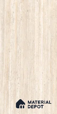 Marble Travertine Wall & Floor Tile TL 09207 Sand Beige 4 ft x 2 ft Matte Finish Vitrified Tile - 9 mm | 4 Random Designs | Suitable for Living Room, Dining, Feature / Accent Walls