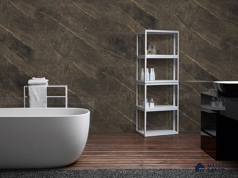 Marble Wall & Floor Tile TL 09210 4 ft x 2 ft Matte Finish Vitrified Tile - 9 mm | 5 Random Designs | Suitable For Living Room, Bedroom, Kitchen