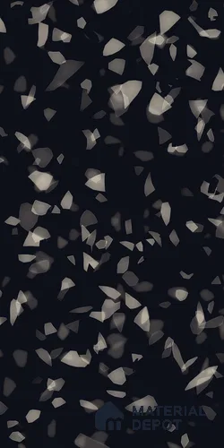 Terrazzo Floor & Wall Tile TL 09220 Carmen Black 4 ft x 2 ft Glamour Finish Vitrified Tile - 9 mm | 4 Random Design | Suitable For Living Room, Bedroom, Dining Area