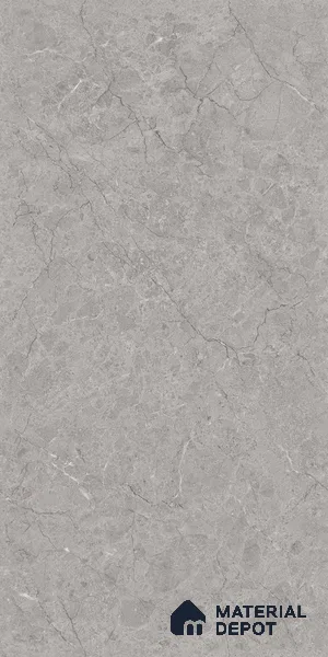 Marble Wall & Floor Tile TL 09229 Grey 4 ft x 2 ft Glossy Finish Vitrified Tile - 9 mm | 4 Random Designs | Suitable For Living Room, Bedroom, Dining