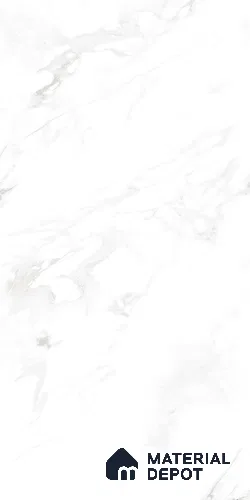Marble Look Floor & Wall Tile TL 09242 Smoke White Silk 4 ft x 2 ft Satin Finish Vitrified Tile - 9 mm | 4 Random Design | Suitable For Living Room, Bedroom, Dining Area