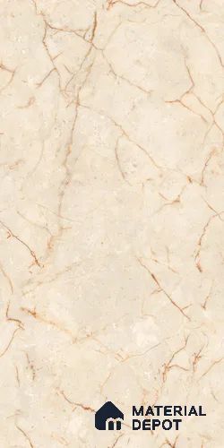 Marble Crema Marfil Wall & Floor Tile TL 09251 Wheat Beige 4 ft x 2 ft Matte Finish Vitrified Tile - 9 mm | 5 Random Designs | Suitable For Living Room, Bedroom, Kitchen