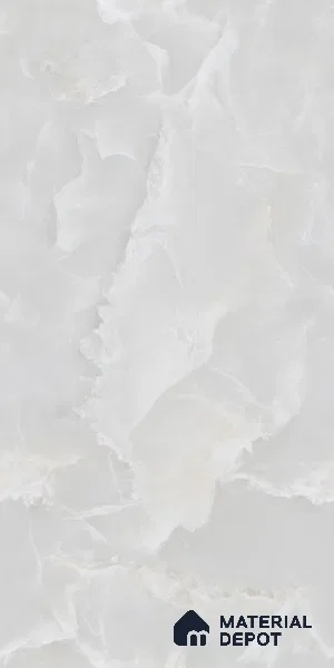 Marble Onyx Wall & Floor Tile TL 09255 Light Grey 4 ft x 2 ft Matte Finish Vitrified Tile - 9 mm | 6 Random Designs | Suitable For Living Room, Bedroom, Kitchen
