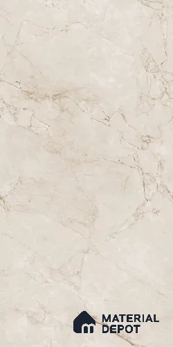 Marble Crema Marfil Wall & Floor Tile TL 09256 Oat Beige 4 ft x 2 ft Matte Finish Vitrified Tile - 9 mm | 5 Random Designs | Suitable For Living Room, Bedroom, Kitchen