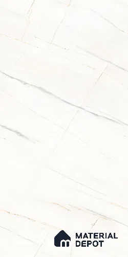 Marble Look Floor & Wall Tile TL 09257 Slavi White Glit 4 ft x 2 ft Infinia Fusion Finish Vitrified Tile - 9 mm | 6 Random Design | Suitable For Living Room, Bedroom, Dining Area