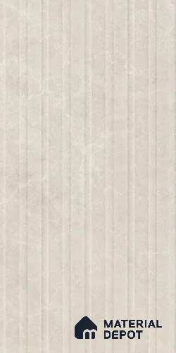 Punch Floor & Wall Tile TL 09262 Pulse Crema Glit Wave 4 ft x 2 ft Fusion Finish Vitrified Tile - 9 mm | 6 Random Design | Suitable For Living Room, Bedroom, Dining Area