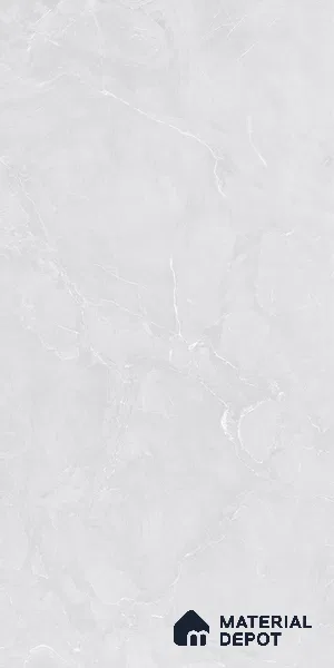 Marble Tundra Grey Wall & Floor Tile TL 09281 Light Grey 4 ft x 2 ft Matte Finish Vitrified Tile - 9 mm | 5 Random Designs | Suitable For Living Room, Bedroom, Kitchen