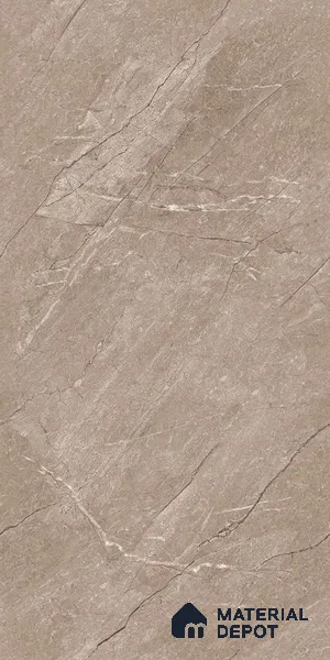 Marble Emperador Wall & Floor Tile TL 09309 Mocha Brown 4 ft x 2 ft Glossy Finish Vitrified Tile - 9 mm | 4 Random Designs | Suitable For Living Room, Bedroom, Dining