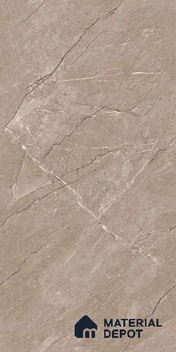 Marble Emperador Wall & Floor Tile TL 09309 Mocha Brown 4 ft x 2 ft Glossy Finish Vitrified Tile - 9 mm | 4 Random Designs | Suitable For Living Room, Bedroom, Dining