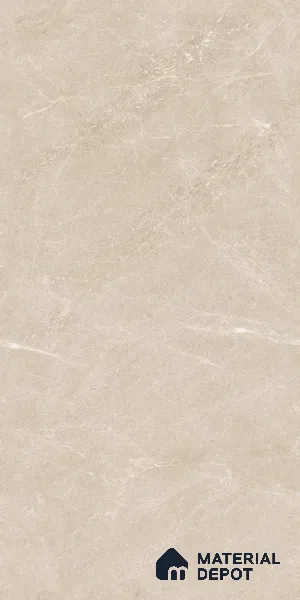 Marble Wall & Floor Tile TL 09312 Beige 4 ft x 2 ft Matte Finish Vitrified Tile - 9 mm | 4 Random Designs | Suitable For Living Room, Bedroom, Kitchen