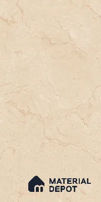 Marble Crema Marfil Wall & Floor Tile TL 09314 Warm Beige 4 ft x 2 ft Glossy Finish Vitrified Tile - 9 mm | 5 Random Designs | Suitable For Living Room, Bedroom, Dining