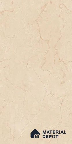 Marble Look Floor & Wall Tile TL 09314 B Aria Beige 4 ft x 2 ft Glossy Finish Vitrified Tile - 9 mm | 5 Random Design | Suitable For Living Room, Bedroom, Dining Area