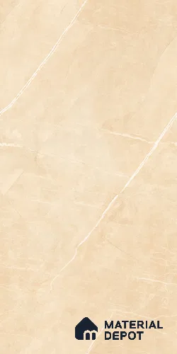 Marble Wall & Floor Tile TL 09316 Beige 4 ft x 2 ft Glossy Finish Vitrified Tile - 9 mm | 5 Random Designs | Suitable For Living Room, Bedroom, Dining