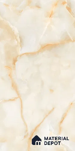 Marble Look Floor & Wall Tile TL 09318 B Smog Beige 4 ft x 2 ft Glossy Finish Vitrified Tile - 9 mm | 4 Random Design | Suitable For Living Room, Bedroom, Dining Area