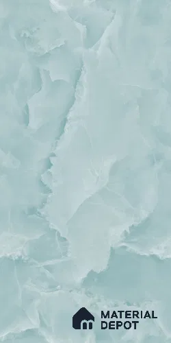 Marble Look Floor & Wall Tile TL 09328 Rose Onyx Aqua 4 ft x 2 ft Infinia Finish Vitrified Tile - 9 mm | 6 Random Design | Suitable For Living Room, Bedroom, Dining Area