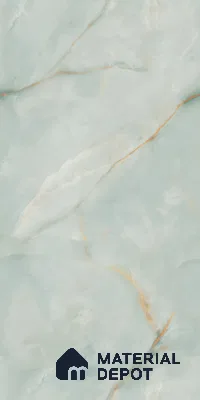 Marble Wall & Floor Tile TL 09331 Blue 4 ft x 2 ft Glossy Finish Vitrified Tile - 9 mm | 5 Random Designs | Suitable For Living Room, Bedroom, Dining