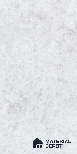 Marble Wall & Floor Tile TL 09350 White 4 ft x 2 ft High Gloss Finish Vitrified Tile - 9 mm | 6 Random Designs | Suitable For Living Room, Bedroom, Dining