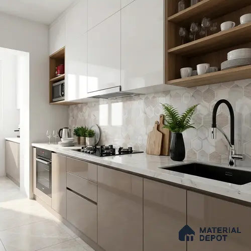 Highlighter Wall Tile TL 09360 B | Angora Multi Decor 4 ft x 2 ft Glossy Finish Vitrified Tile - 9 mm | Suitable for Living Room, Bedroom, Bathroom & Kitchen