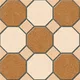 Geometric Look Floor Tile TL 09366 B | Matte Finish 16 x 16 inch Vitrified Tile - 12 mm | Suitable For Kitchen, Bathroom, Bedroom & Office| Image 1