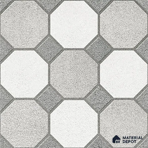 Stone Look Floor Tile TL 09366 | Matte Finish 16 x 16 inch Vitrified Tile - 12 mm | Suitable For Kitchen, Bathroom, Bedroom & Office | Pattern Alignment May Vary | 2-3 mm Spacer is Mandatory