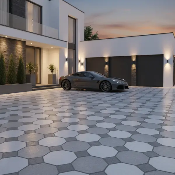 Stone Look Floor Tile TL 09366 | Matte Finish 16 x 16 inch Vitrified Tile - 12 mm | Suitable For Kitchen, Bathroom, Bedroom & Office | Pattern Alignment May Vary | 2-3 mm Spacer is Mandatory