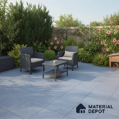 Stone Look Floor Tile TL 09367 B | Matte Finish 16 x 16 inch Vitrified Tile - 12 mm | Suitable For Kitchen, Bathroom, Bedroom & Office | Pattern Alignment May Vary | 2-3 mm Spacer is Mandatory