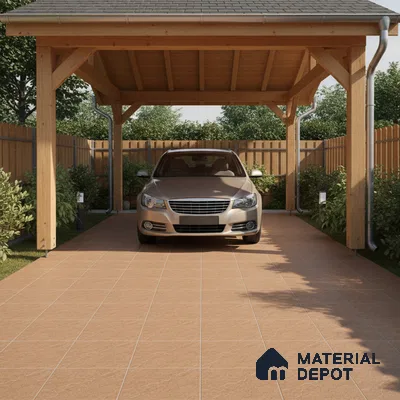 Stone Look Floor Tile TL 09367 C | Matte Finish 16 x 16 inch Vitrified Tile - 12 mm | Suitable For Kitchen, Bathroom, Bedroom & Office | Pattern Alignment May Vary | 2-3 mm Spacer is Mandatory