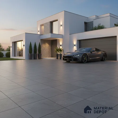 Stone Look Floor Tile TL 09367 E | Matte Finish 16 x 16 inch Vitrified Tile - 12 mm | Suitable For Kitchen, Bathroom, Bedroom & Office | Pattern Alignment May Vary | 2-3 mm Spacer is Mandatory