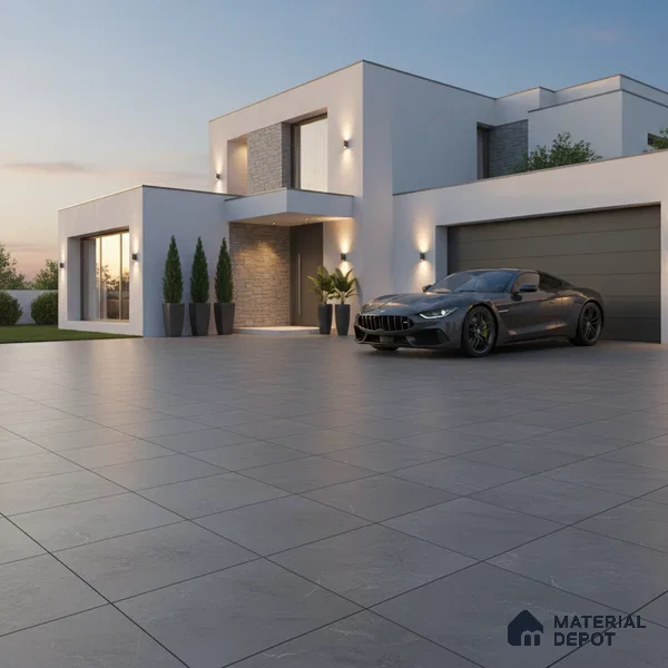 Stone Look Floor Tile TL 09367 E | Matte Finish 16 x 16 inch Vitrified Tile - 12 mm | Suitable For Kitchen, Bathroom, Bedroom & Office | Pattern Alignment May Vary | 2-3 mm Spacer is Mandatory