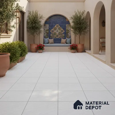 Stone Look Floor Tile TL 09367 F | Matte Finish 16 x 16 inch Vitrified Tile - 12 mm | Suitable For Kitchen, Bathroom, Bedroom & Office | Pattern Alignment May Vary | 2-3 mm Spacer is Mandatory