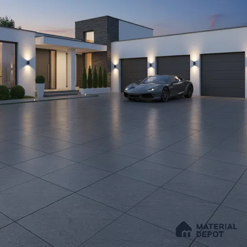 Stone Look Floor Tile TL 09367 | Matte Finish 16 x 16 inch Vitrified Tile - 12 mm | Suitable For Kitchen, Bathroom, Bedroom & Office | Pattern Alignment May Vary | 2-3 mm Spacer is Mandatory