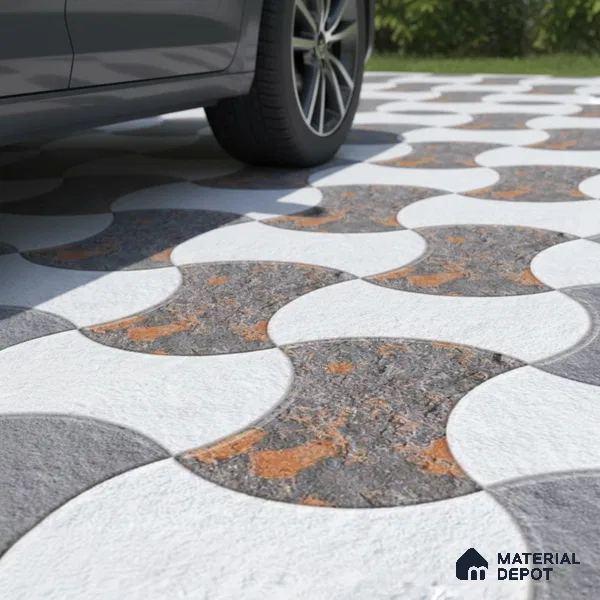 Patterned Look Floor Tile TL 09371 | Matte Finish 16 x 16 inch Vitrified Tile - 12 mm | Suitable For Kitchen, Bathroom, Bedroom & Office | Pattern Alignment May Vary | 2-3 mm Spacer is Mandatory