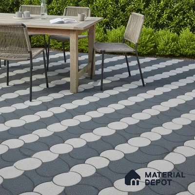 Patterned Look Floor Tile TL 09377 | Matte Finish 16 x 16 inch Vitrified Tile - 12 mm | Suitable For Kitchen, Bathroom, Bedroom & Office | Pattern Alignment May Vary | 2-3 mm Spacer is Mandatory