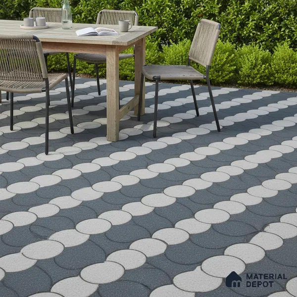 Patterned Look Floor Tile TL 09377 | Matte Finish 16 x 16 inch Vitrified Tile - 12 mm | Suitable For Kitchen, Bathroom, Bedroom & Office | Pattern Alignment May Vary | 2-3 mm Spacer is Mandatory