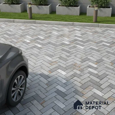 Stone Look Floor Tile TL 09382 | Matte Finish 16 x 16 inch Vitrified Tile - 12 mm | Suitable For Kitchen, Bathroom, Bedroom & Office | Pattern Alignment May Vary | 2-3 mm Spacer is Mandatory