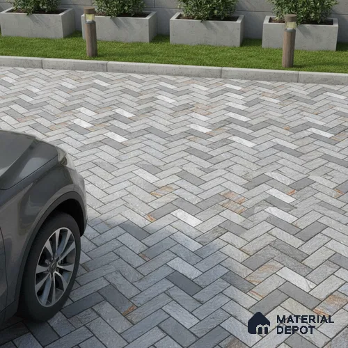 Stone Look Floor Tile TL 09382 | Matte Finish 16 x 16 inch Vitrified Tile - 12 mm | Suitable For Kitchen, Bathroom, Bedroom & Office | Pattern Alignment May Vary | 2-3 mm Spacer is Mandatory