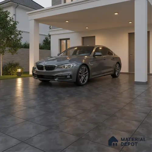 Stone Look Floor Tile TL 09385 B | Matte Finish 16 x 16 inch Vitrified Tile - 12 mm | Suitable For Kitchen, Bathroom, Bedroom & Office | Pattern Alignment May Vary | 2-3 mm Spacer is Mandatory
