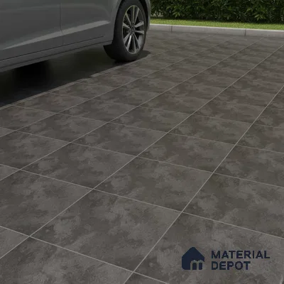 Stone Look Floor Tile TL 09385 B | Matte Finish 16 x 16 inch Vitrified Tile - 12 mm | Suitable For Kitchen, Bathroom, Bedroom & Office | Pattern Alignment May Vary | 2-3 mm Spacer is Mandatory