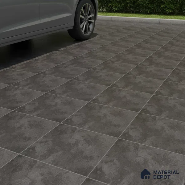 Stone Look Floor Tile TL 09385 B | Matte Finish 16 x 16 inch Vitrified Tile - 12 mm | Suitable For Kitchen, Bathroom, Bedroom & Office | Pattern Alignment May Vary | 2-3 mm Spacer is Mandatory