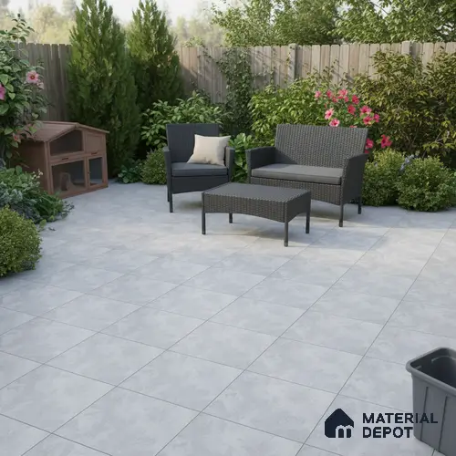 Stone Look Floor Tile TL 09385 C | Matte Finish 16 x 16 inch Vitrified Tile - 12 mm | Suitable For Kitchen, Bathroom, Bedroom & Office | Pattern Alignment May Vary | 2-3 mm Spacer is Mandatory