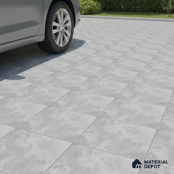 Stone Look Floor Tile TL 09385 C | Matte Finish 16 x 16 inch Vitrified Tile - 12 mm | Suitable For Kitchen, Bathroom, Bedroom & Office | Pattern Alignment May Vary | 2-3 mm Spacer is Mandatory