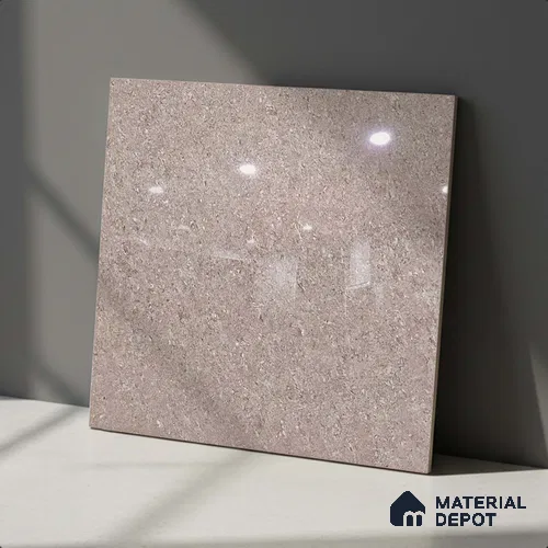 Stone Look Floor Tile TL 09389 D | Glossy Finish 2 ft x 2 ft Vitrified Tile - 8 mm | Suitable For Kitchen, Bathroom, Bedroom & Office